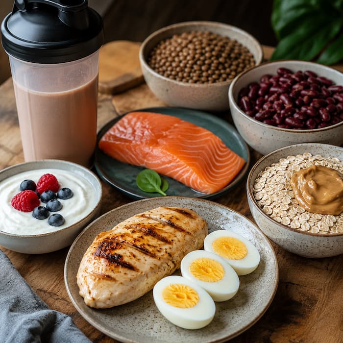 غذاهای پروتئینی برای بدنسازی