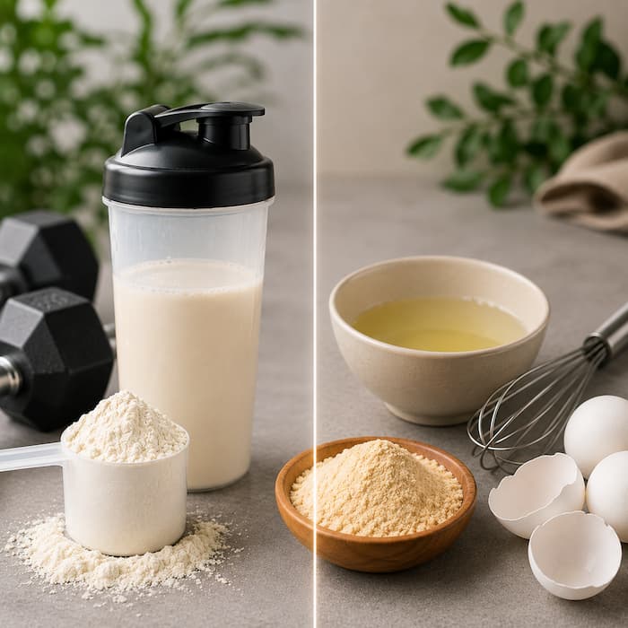 سفیده تخم مرغ یا پروتئین وی